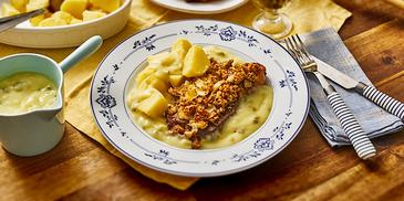 Rumpsteaks mit Senfkruste