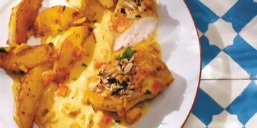 Hähnchenbrustfilet mit Mandeln