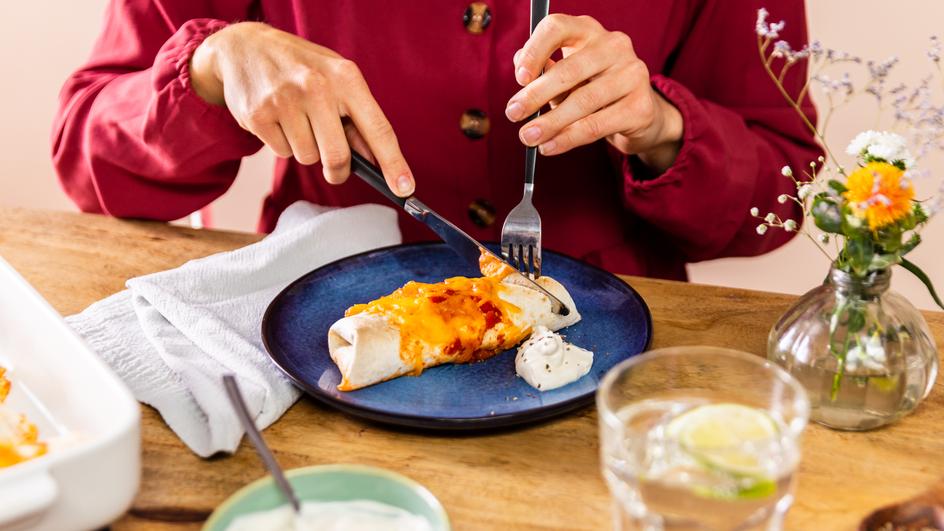 Pikante Enchiladas mit Hähnchen