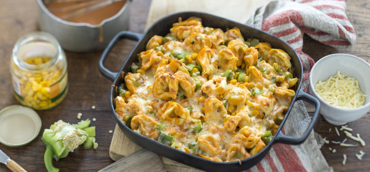 Tortelloniauflauf mit Hollandaise