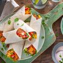 Pikante Hähnchen-Wraps im Airfryer