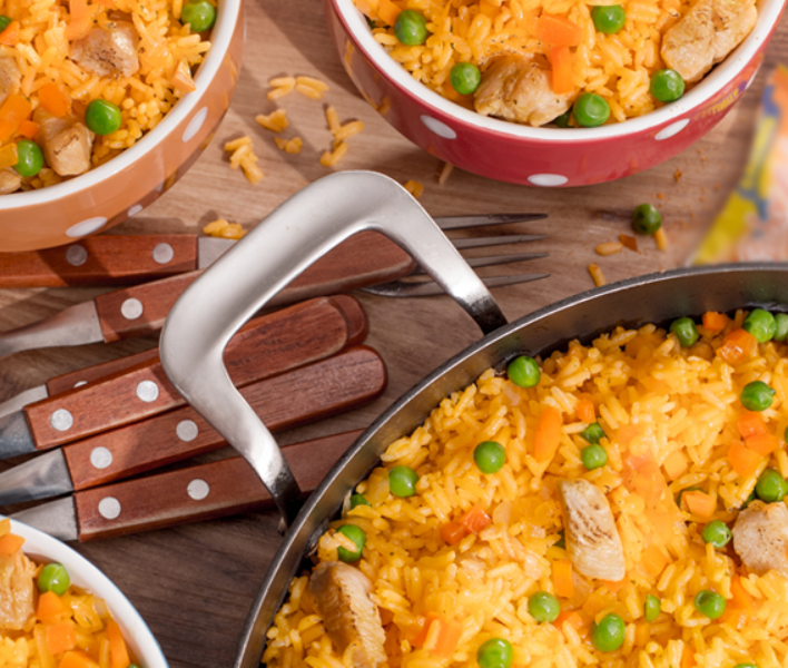 Receta de arroz con pollo y champiñones | Recetas Nestlé