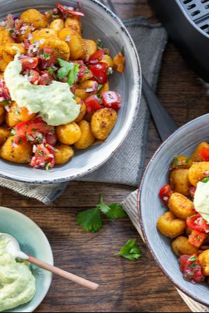 Loaded Gnocchi im Airfryer