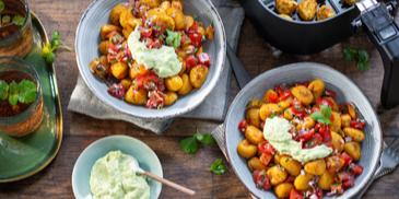 Loaded Gnocchi im Airfryer