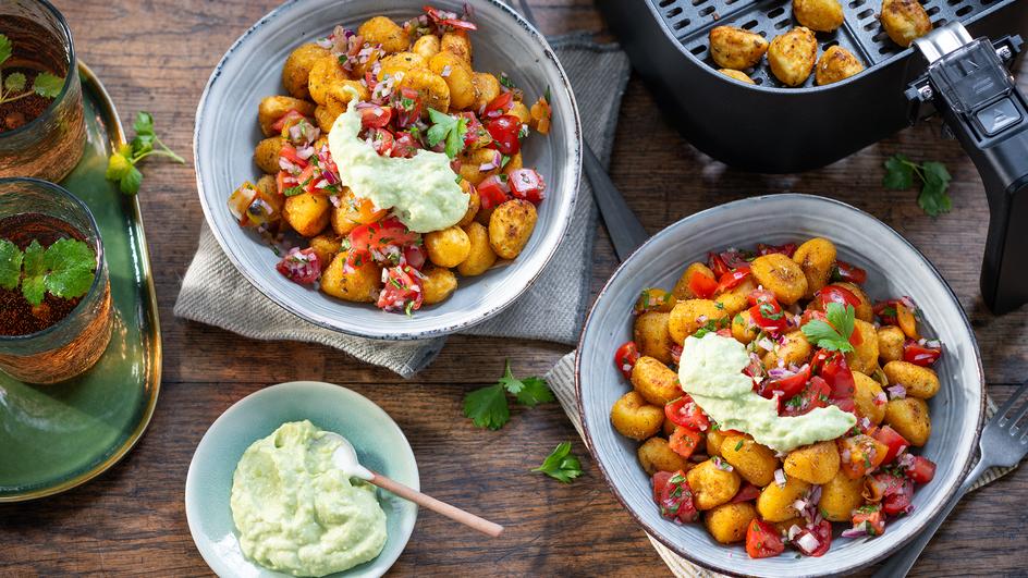 Loaded Gnocchi im Airfryer
