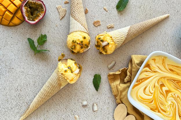 Helado de mango