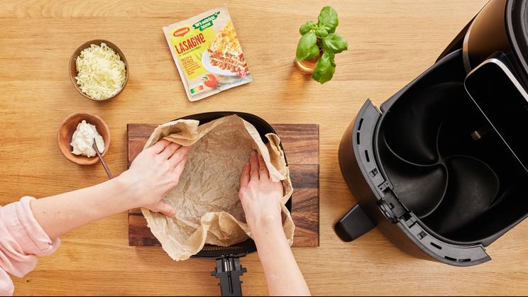 Schnelle Lasagne-Wraps im Airfryer