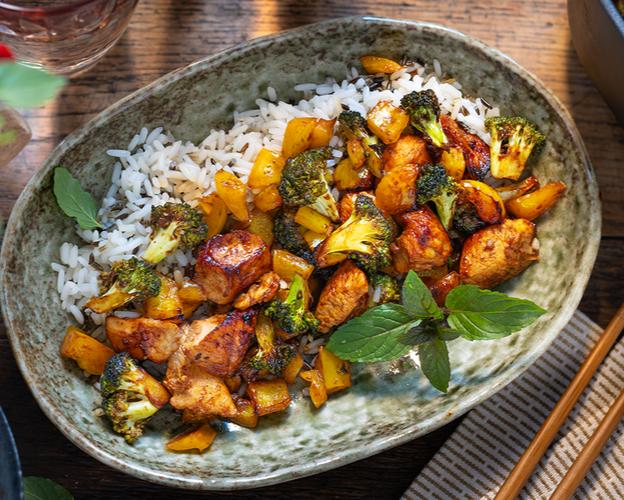 Chicken-Teriyaki in der Heißluftfritteuse