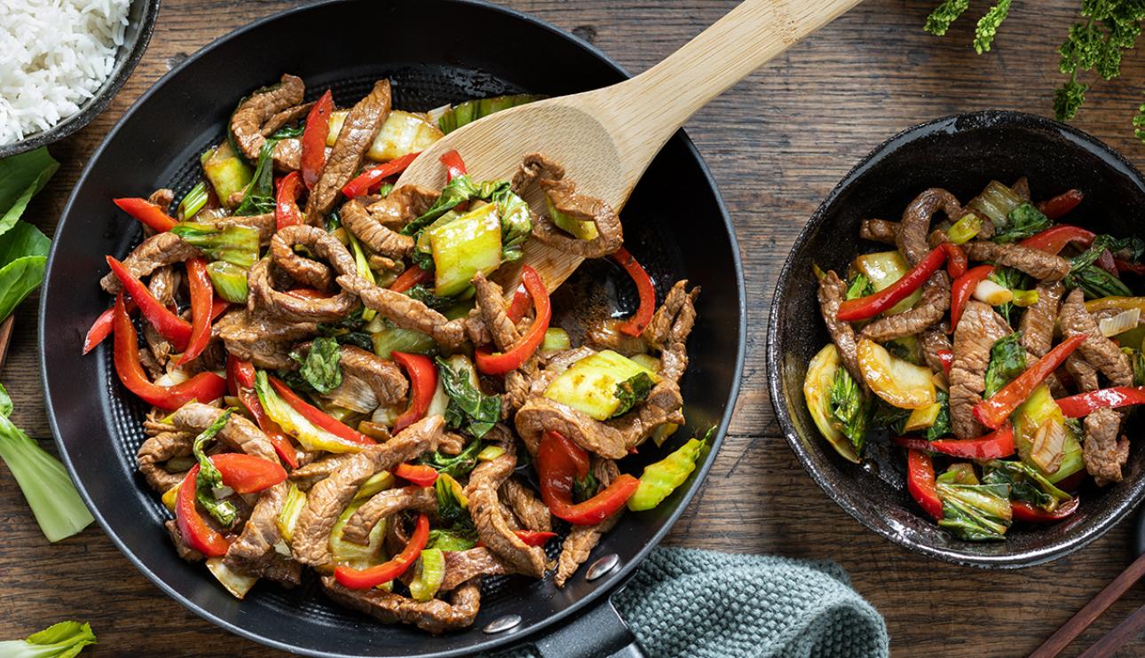 Teriyaki de carne Pak Choi