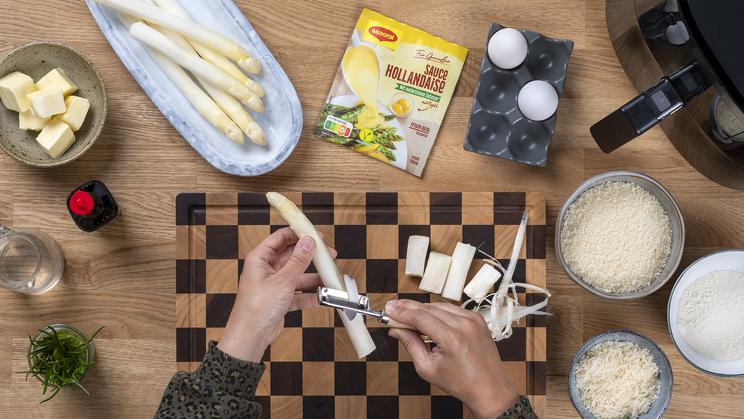 Parmesan-Spargel im Airfryer