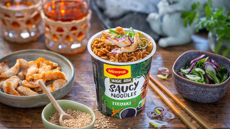 Saucy Noodles Teriyaki mit Hähnchen