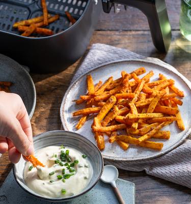 Karotten Pommes im Airfryer