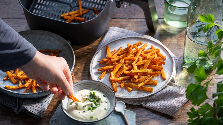 Karotten Pommes im Airfryer