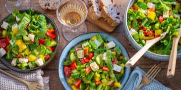 Paprika-Romana-Salat