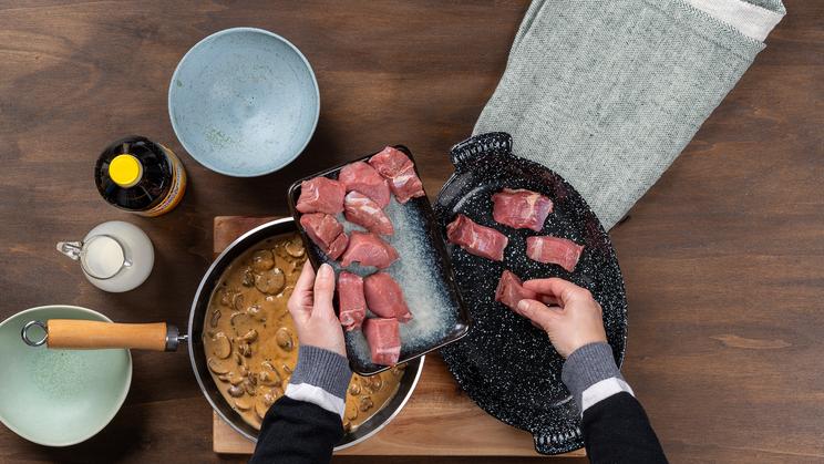 Überbackene Wildschweinmedaillons