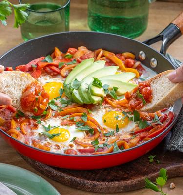 Shakshuka mit Avocado