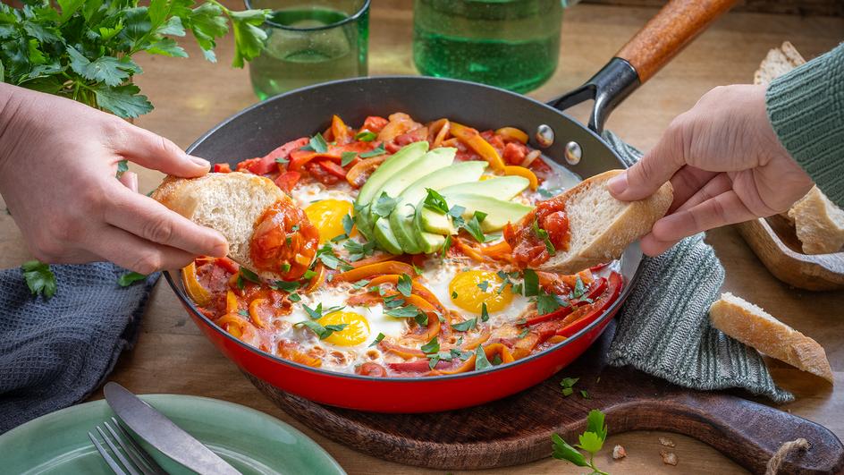 Shakshuka mit Avocado