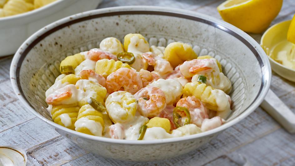 Gnocchi mit Garnelen-Sahne-Sauce