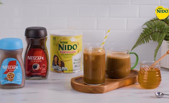 Latte de miel con leche en polvo