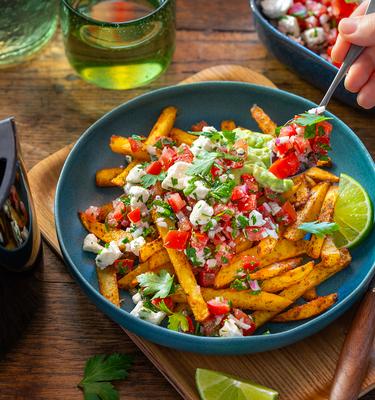 Loaded Fries aus dem Airfryer