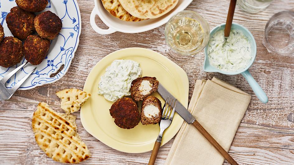 Frikadellen mit Schafskäse