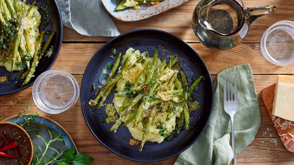 Kartoffelpüree mit Parmesan-Bohnen | maggi.de