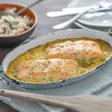 Lachs-Sahne-Gratin