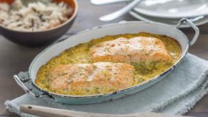 Lachs-Sahne-Gratin