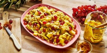 Reissalat mit Früchten