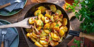 Bratkartoffeln mit Speck und Zwiebeln