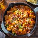 Cremige Ravioli mit Bacon
