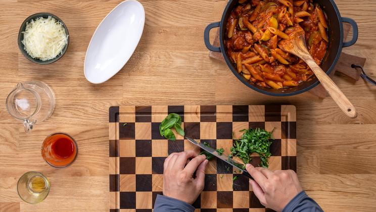 One Pot Pasta mit Salsiccia