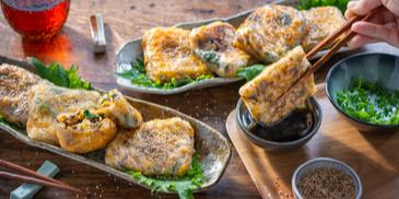 Reispapier-Dumplings