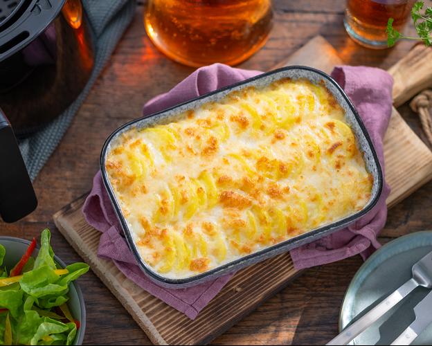Kartoffel-Gratin in der Heißluftfritteuse