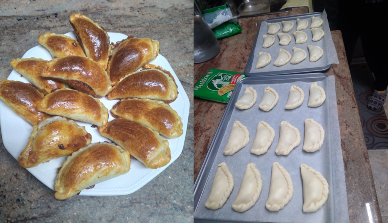 Empanadas de queso  de  Cabrales  y  dulce  de membrillo de Alvaro Pascual de Valladolid (Valladolid)