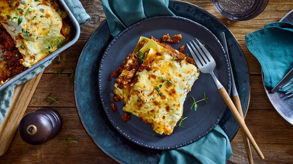 Schnelle Lasagne in der Heißluftfritteuse