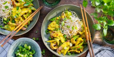 Curry-Geschnetzeltes mit süßem Senf