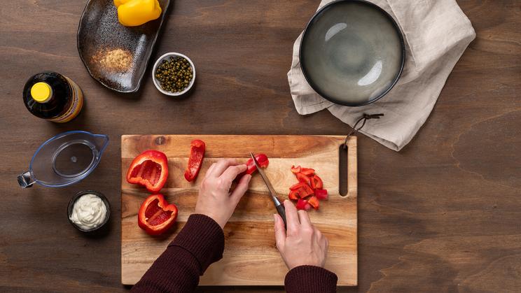 Gulasch mit grünem Pfeffer