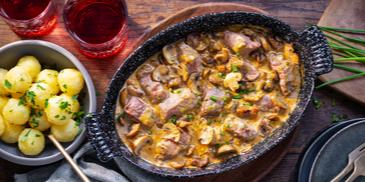 Überbackene Wildschweinmedaillons