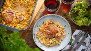 Schnitzel mit Spätzle