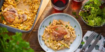 Schnitzel mit Spätzle