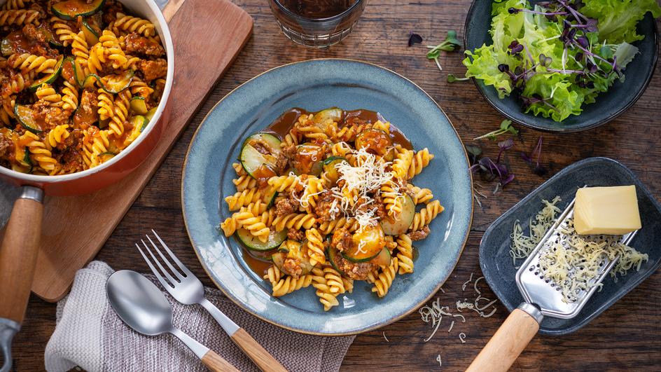 Hackfleisch-Nudel-Topf