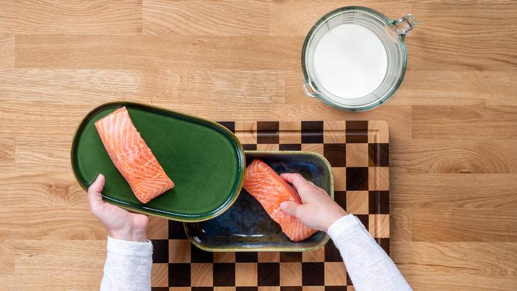 Lachs-Sahne-Gratin