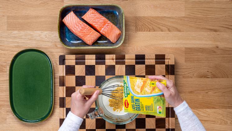 Lachs-Sahne-Gratin