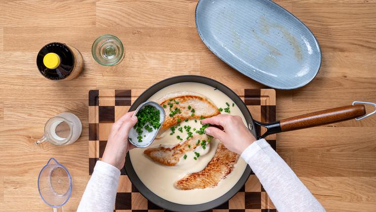 Köstliches Rezept mit Putenschnitzel in Rahmsauce