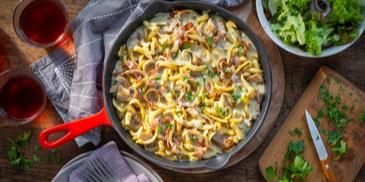 Rustikale Spätzle-Pfanne