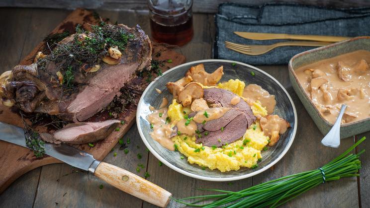 Rehkeule mit Thymian und Pfifferlingen | maggi.de