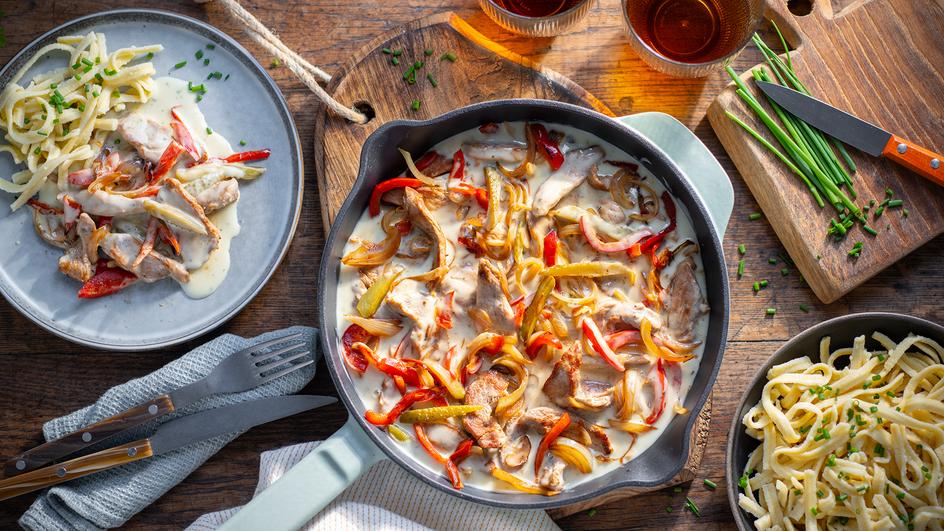 Filetgeschnetzeltes nach Art Stroganoff