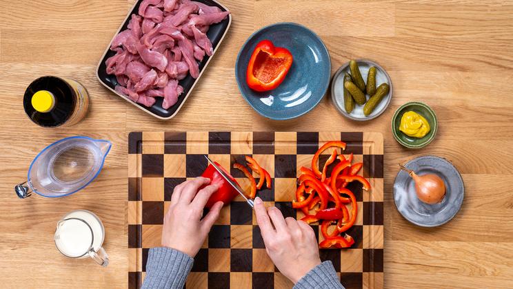 Filetgeschnetzeltes nach Art Stroganoff