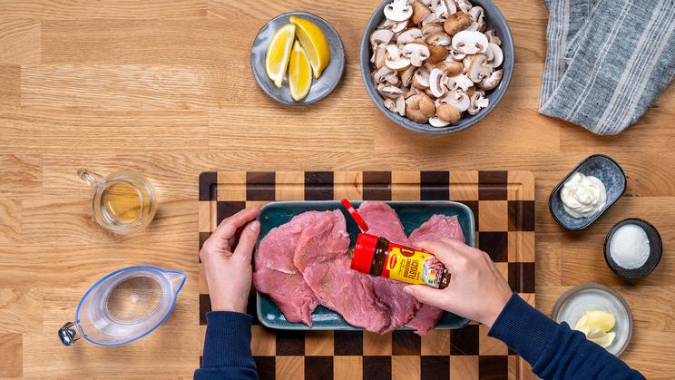 Kalbsschnitzel al Limone